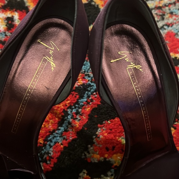 Stiletto eggplant high heels - Picture 3 of 7